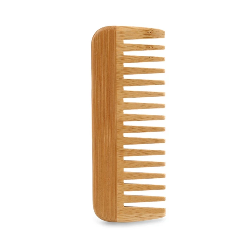 Detangling Wide Comb - Natuurlijke bamboe grove kam, ontharingskam, antistatische