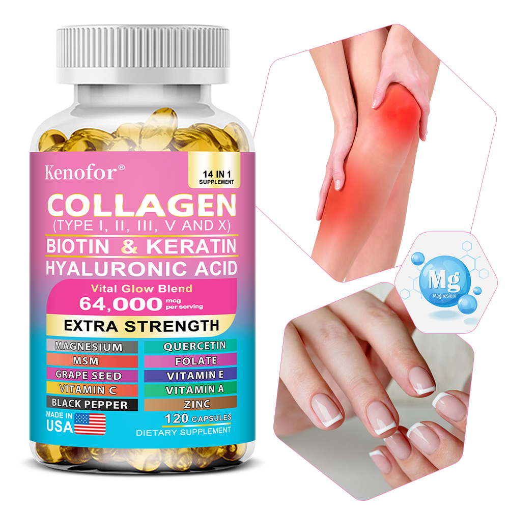 Hair Care Vitamin - Complexe collageencapsules, verheldert de huidskleur, helpt