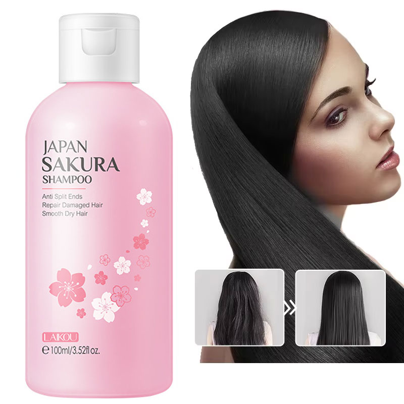 Hair Care Japanese - Laikou Japan Sakura Shampoo Reparatie Beschadigd
