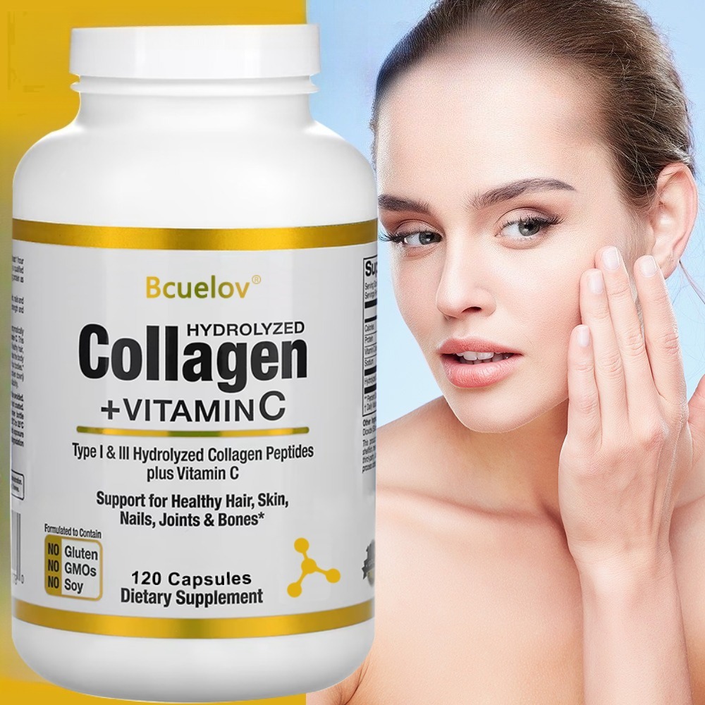 Hair Care Vitamin - Gehydrolyseerd collageenpeptide supplement plus vitamine C,