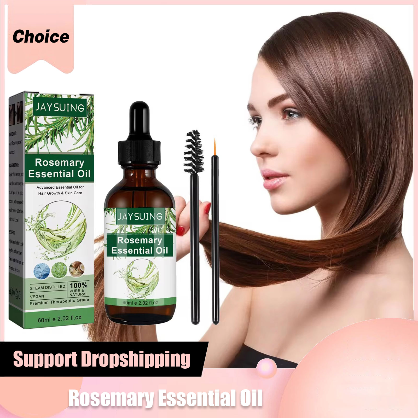 Hair Care Treatment - Rozemarijn Essentiële Olie Voor Haargroei Hoofdhuid