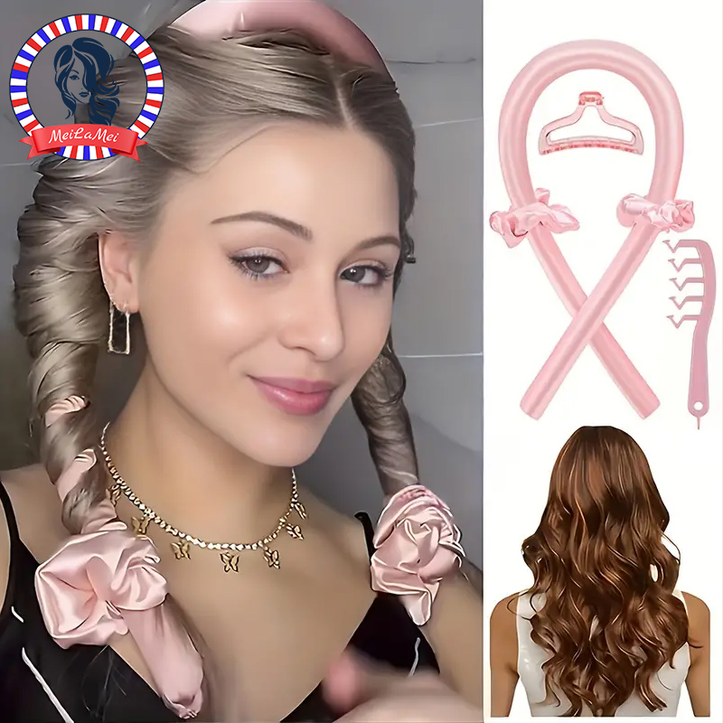 Detangling Wide Comb - 5 stks Styling Set 4-in-1 Heatless