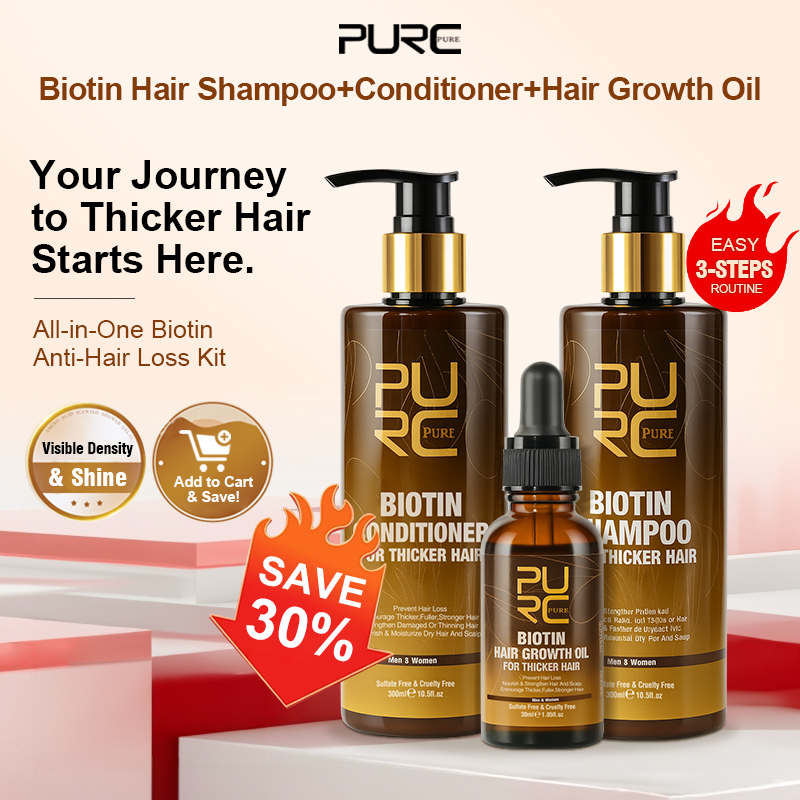 Argan Oil Treatment - PURC Biotine Haargroei Olie Shampoo Conditioner