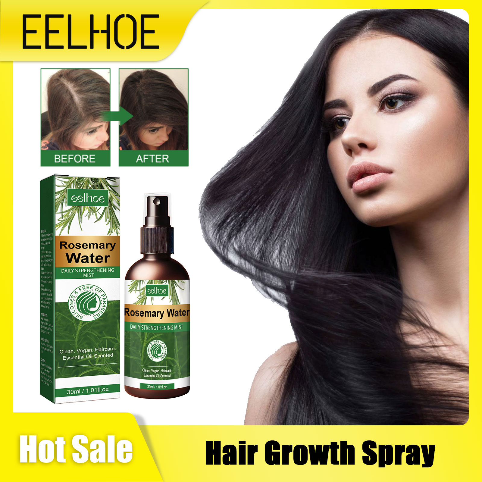 Hair Care Treatment - Rozemarijn Spray voor Haar Voedende Hoofdhuid