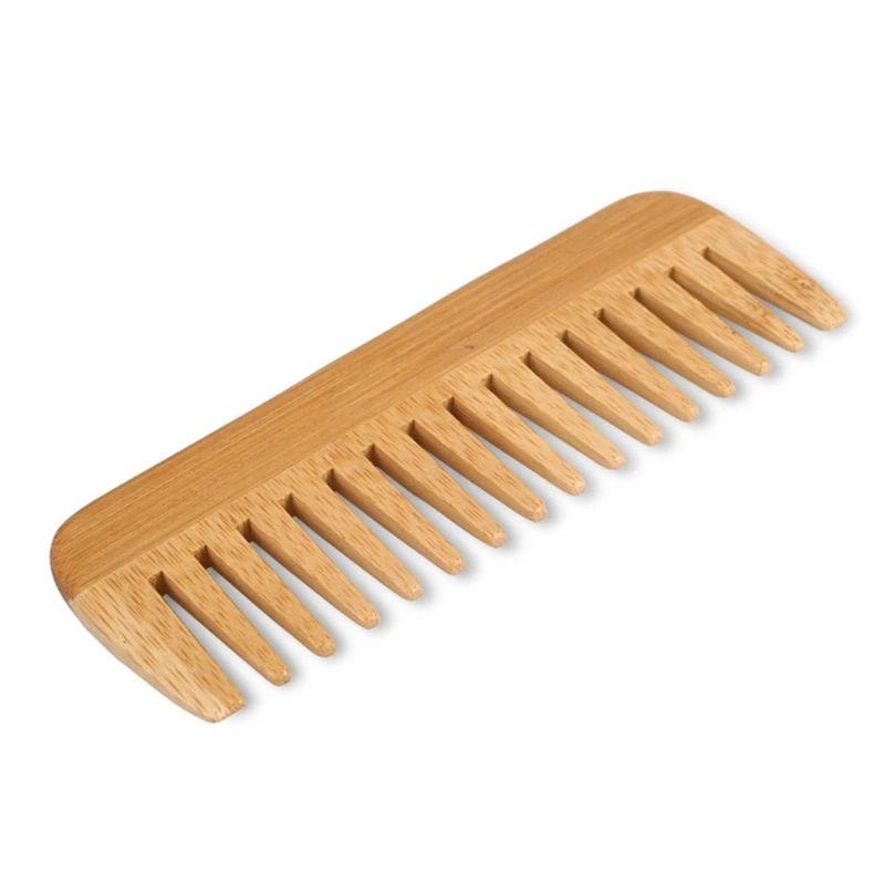 Natuurlijke bamboe grove kam,  - Detangling Wide Comb recensie en prijs