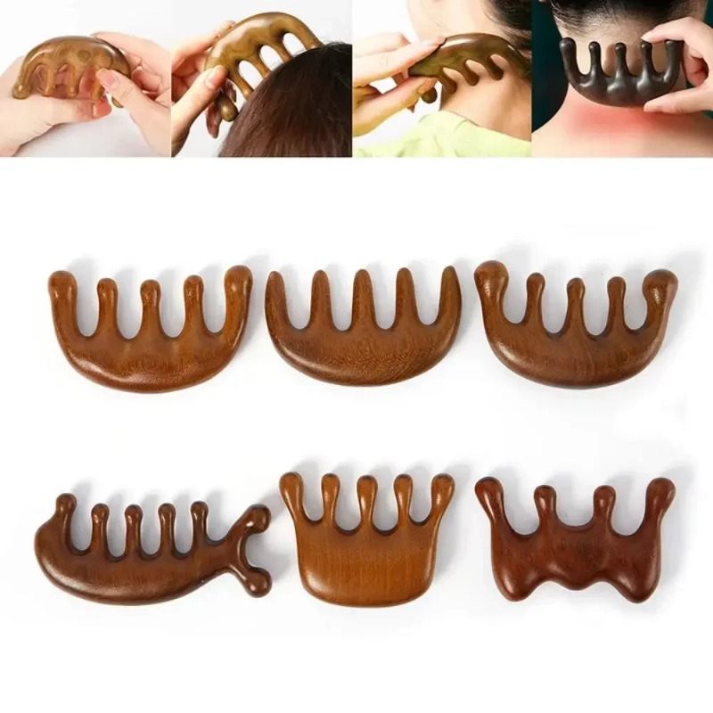 Gua Sha massagekam met brede t - Detangling Wide Comb recensie en prijs