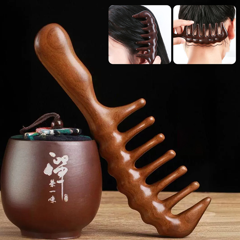 Natuurlijke Sandelhout Haarkam - Detangling Wide Comb recensie en prijs