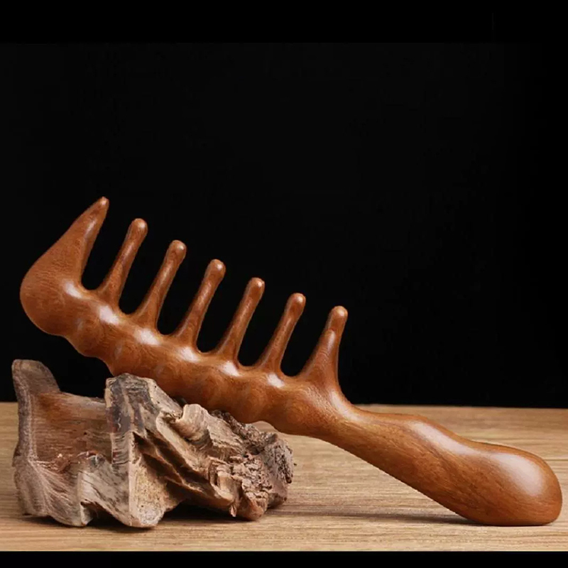 Natuurlijke Sandelhout Haarkam - Detangling Wide Comb recensie en prijs