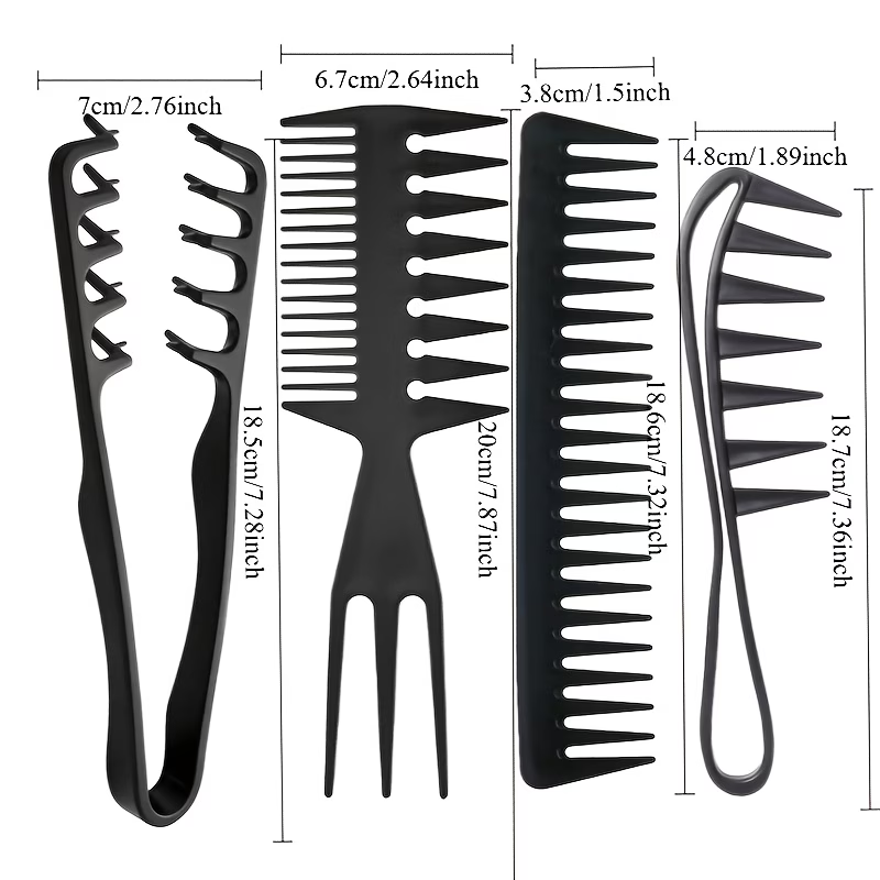 4-delige stylingkamset voor he - Detangling Wide Comb recensie en prijs