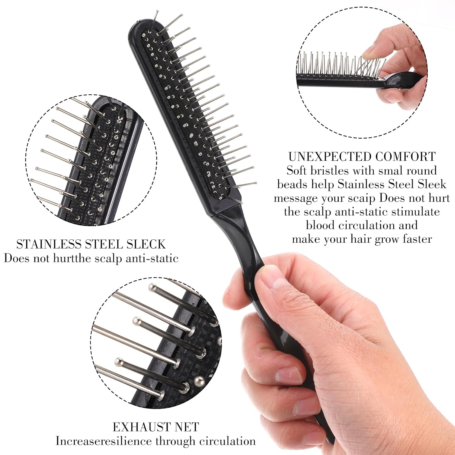 Pruikenborstelset, lusvormige  - Detangling Wide Comb recensie en prijs