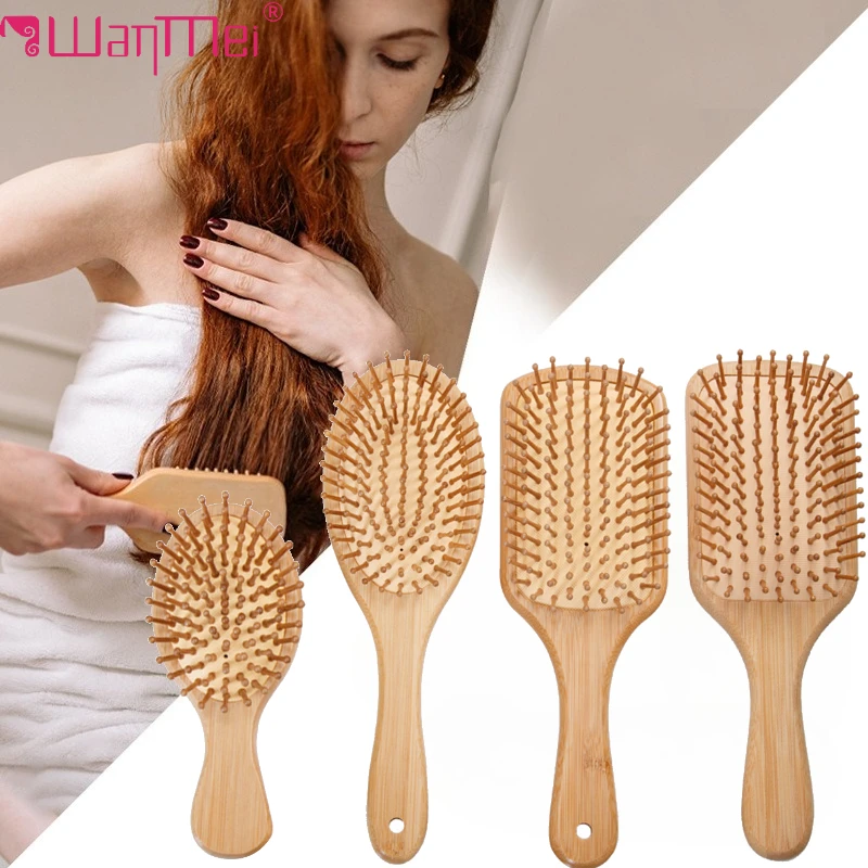 Bamboe Haarborstel Vrouwen Sty - Detangling Wide Comb recensie en prijs