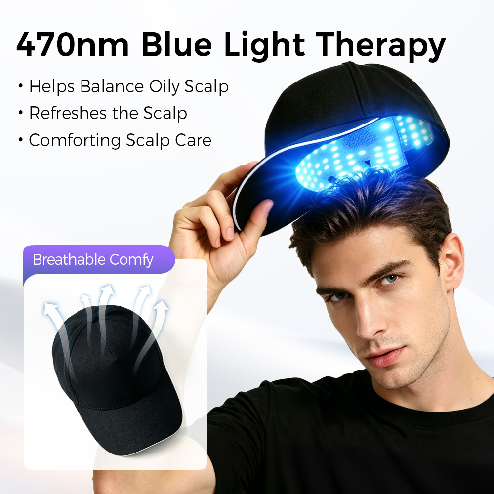 LED Haar Groei Cap Rood Blauw  - Hair Care With Protein recensie en prijs